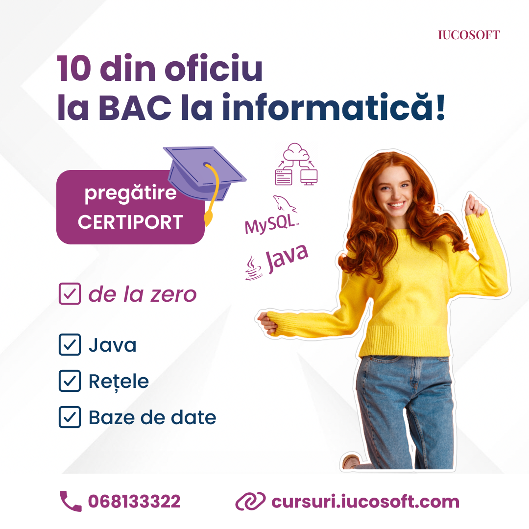 eliberare-bac-informatica-examene-certiport-curs-pregatire-informatica-bac-it-programare-java-baze-de-date-retele-liceu