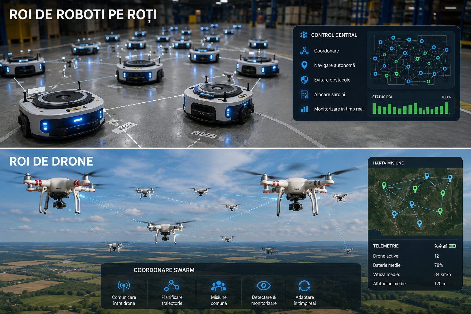 System Java pentru Roi de roboți cu Ai și autonomi