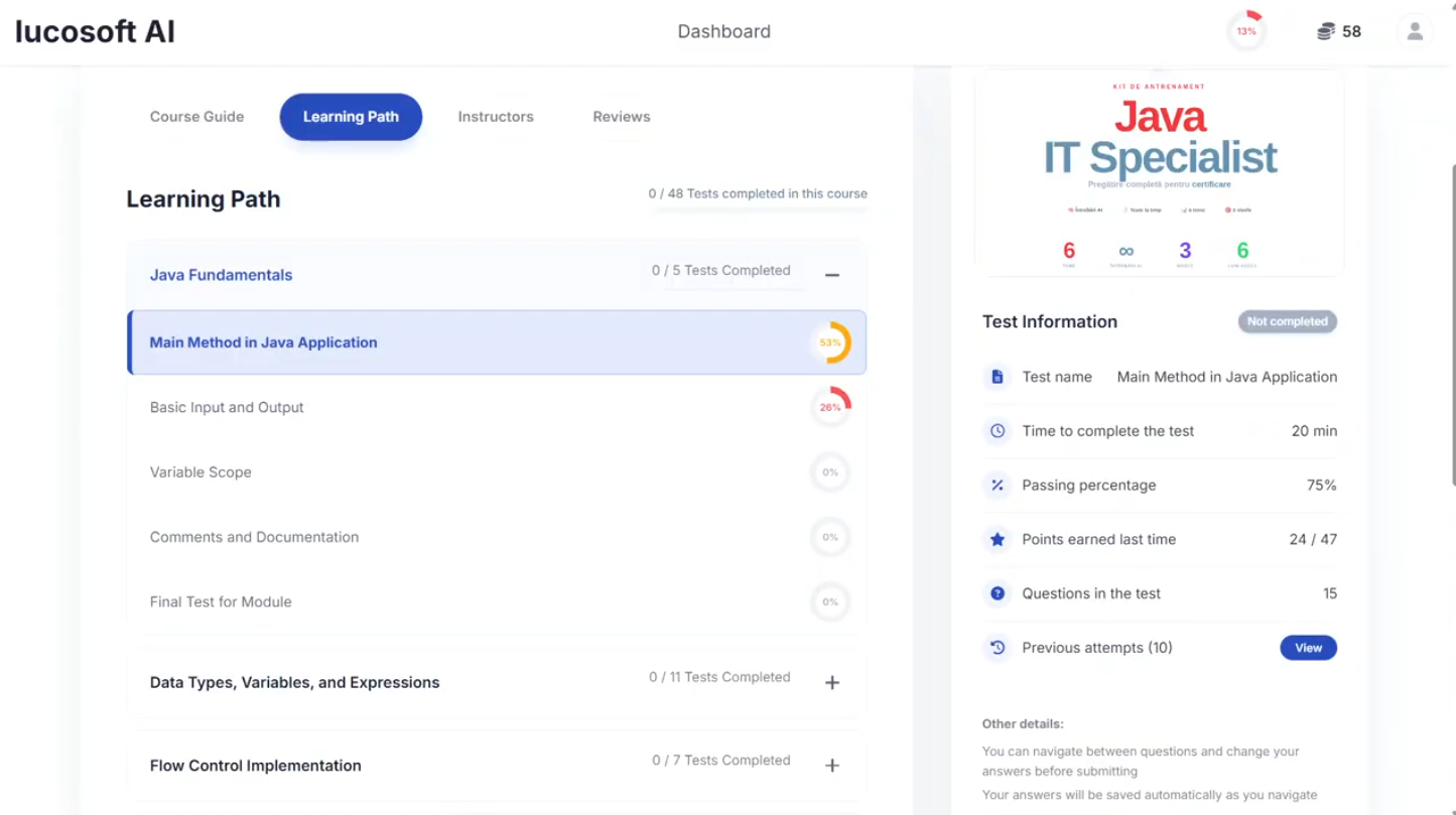 AIQT — Alegere domeniu