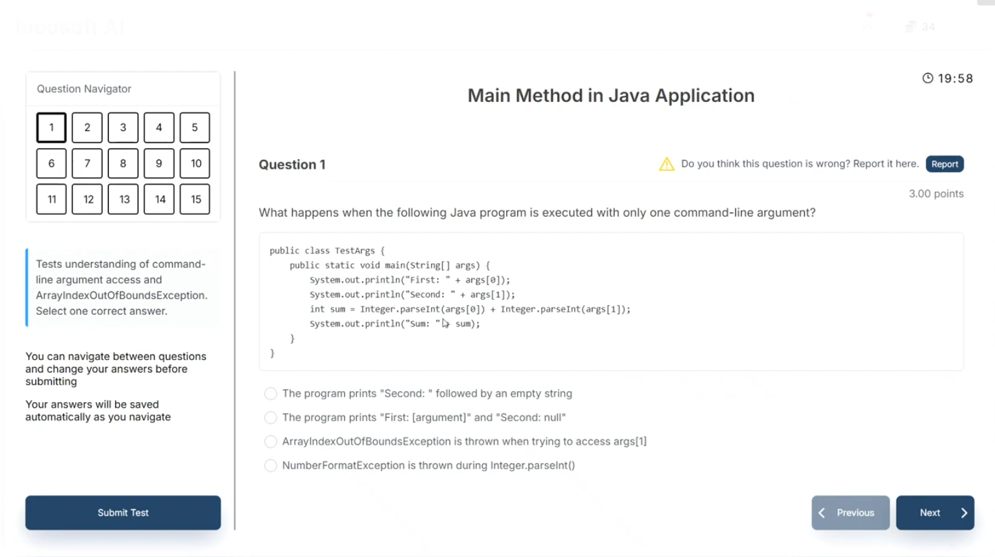 AIQT — Test în derulare