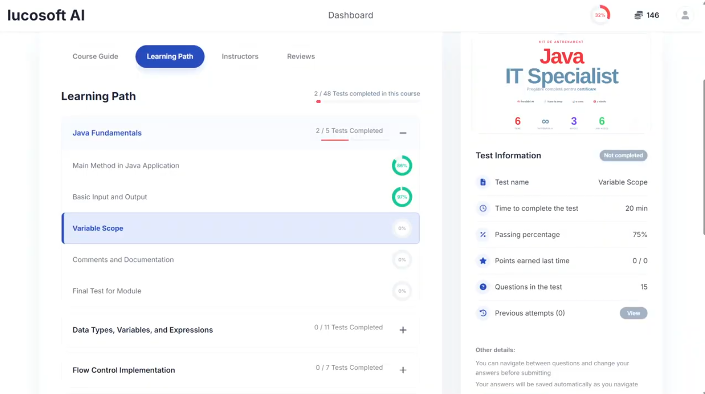 AIQT — Progres pe teme