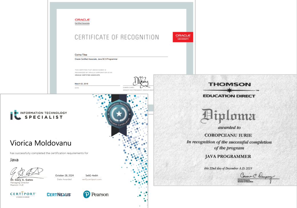 Certificări traineri IUCOSOFT