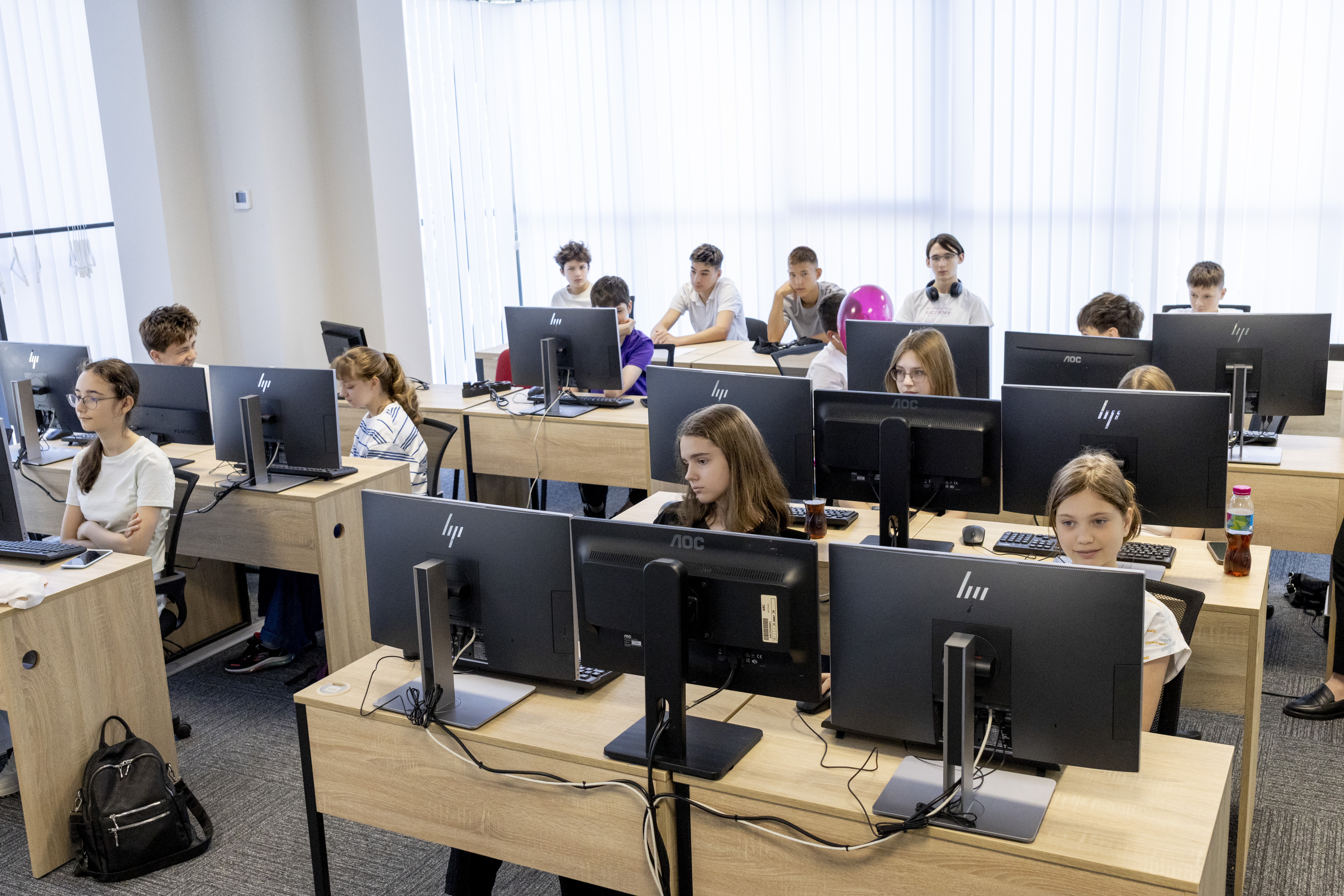 Elevi la cursul IUCOSOFT